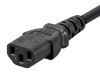 Monoprice 41686 power cable Black 19.7" (0.5 m) IEC C14 IEC C133