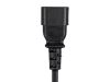 Monoprice 41686 power cable Black 19.7" (0.5 m) IEC C14 IEC C136