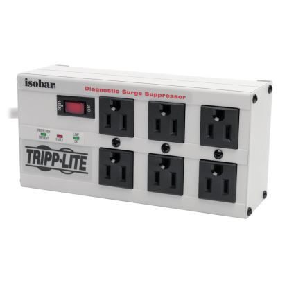 Tripp Lite ISOBAR6 surge protector Black 6 AC outlet(s) 120 V 70.9" (1.8 m)1