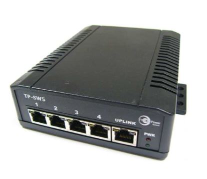 Tycon Systems TP-SSW5-NC network switch Unmanaged L2 Fast Ethernet (10/100) Power over Ethernet (PoE) Black1