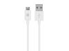 Monoprice 13922 USB cable 35.8" (0.91 m) USB 2.0 USB A Micro-USB B White1