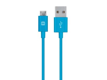 Monoprice 13935 USB cable 122" (3.1 m) USB A Micro-USB B Blue1