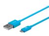 Monoprice 13935 USB cable 122" (3.1 m) USB A Micro-USB B Blue2