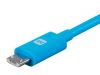 Monoprice 13935 USB cable 122" (3.1 m) USB A Micro-USB B Blue3