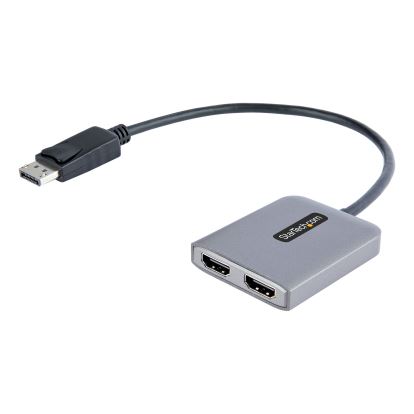 StarTech.com MST14DP122HD video cable adapter 11.8" (0.3 m) DisplayPort 2 x HDMI Black, Gray1