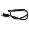 AddOn Networks ADD-515P2C1314AWG2FT power cable Black 24" (0.61 m) NEMA 5-15P C13 coupler2