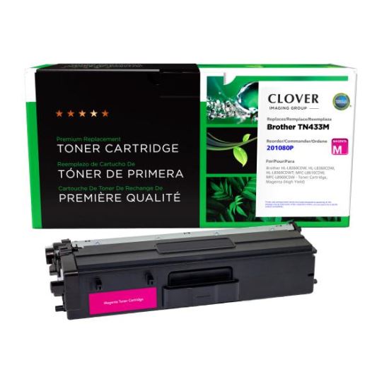 Clover Imaging Remanufactured High Yield Magenta Toner Cartridge for Brother TN433M1