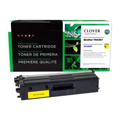 Clover Imaging Remanufactured Extra High Yield Yellow Toner Cartridge for Brother TN436Y1