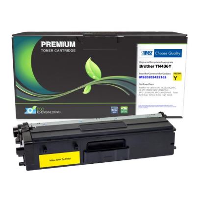 MSE Remanufactured Extra High Yield Yellow Toner Cartridge for Brother TN436Y1