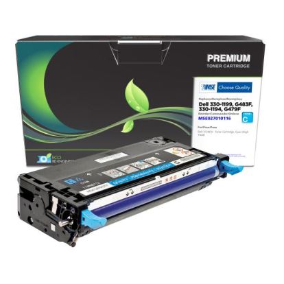 MSE Remanufactured High Yield Cyan Toner Cartridge for Dell 31301