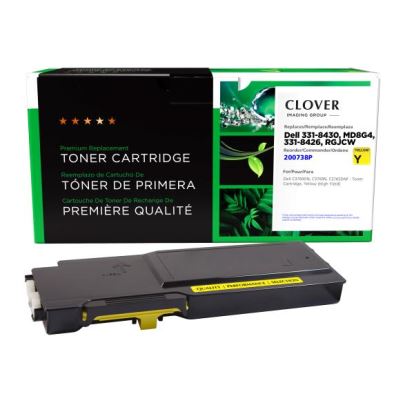 Clover Imaging Remanufactured High Yield Yellow Toner Cartridge for Dell C37601