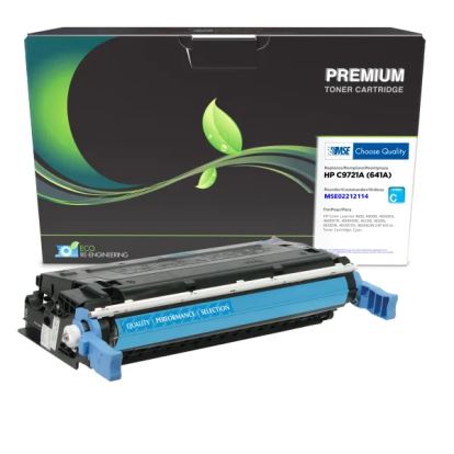 MSE Remanufactured Cyan Toner Cartridge for HP 641A (C9721A)1