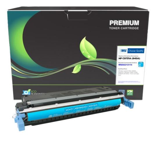 MSE Remanufactured Cyan Toner Cartridge for HP 645A (C9731A)1