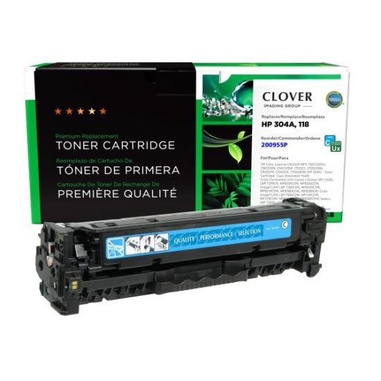 Clover Imaging Remanufactured Extended Yield Cyan Toner Cartridge for HP CC531A1