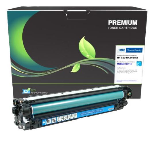 MSE Remanufactured Cyan Toner Cartridge for HP 651A (CE341A)1