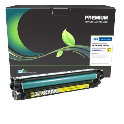 MSE Remanufactured Yellow Toner Cartridge for HP 651A (CE342A)1