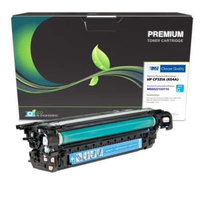 MSE Remanufactured Cyan Toner Cartridge for HP 654A (CF331A)1