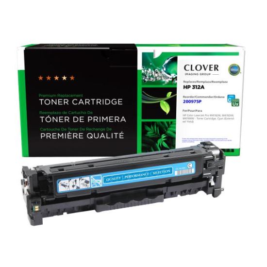 Clover Imaging Remanufactured Extended Yield Cyan Toner Cartridge for HP CF381A1