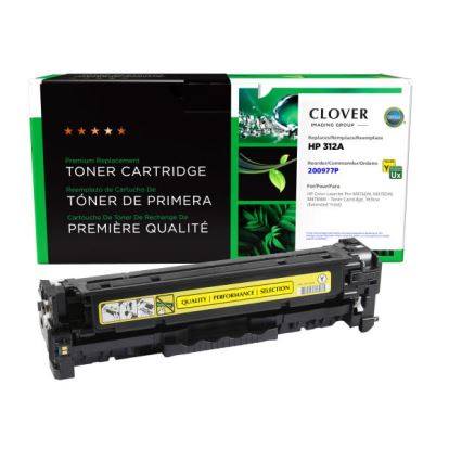 Clover Imaging Remanufactured Extended Yield Yellow Toner Cartridge for HP CF382A1