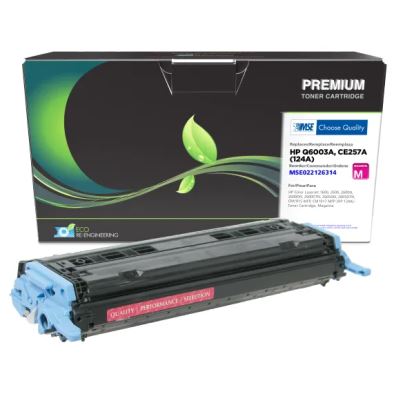 MSE Remanufactured Magenta Toner Cartridge for HP 124A (Q6003A)1