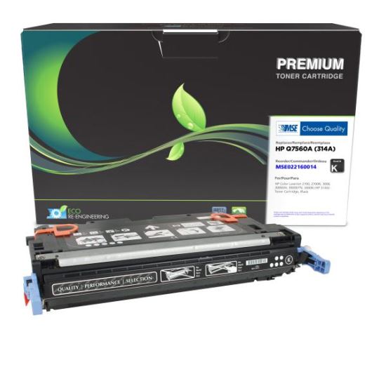 MSE Remanufactured Black Toner Cartridge for HP 314A (Q7560A)1