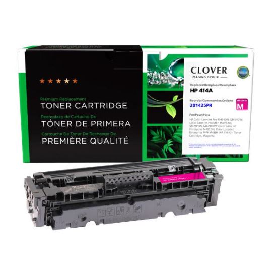 Clover Imaging Remanufactured Magenta Toner Cartridge (Reused OEM Chip) for HP 414A (W2023A)1