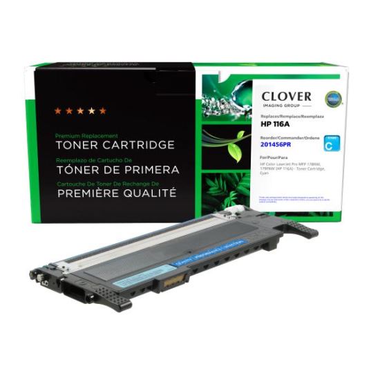 Clover Imaging Remanufactured Cyan Toner Cartridge (Reused OEM Chip) for HP 116A (HP W2061A)1