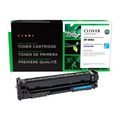 Clover Imaging Remanufactured Cyan Toner Cartridge (Reused OEM Chip) for HP 206A (W2111A)1