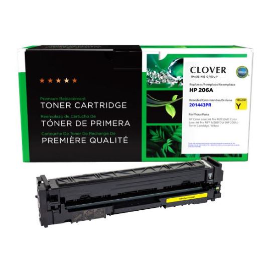 Clover Imaging Remanufactured Yellow Toner Cartridge (Reused OEM Chip) for HP 206A (W2112A)1