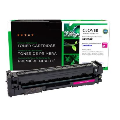 Clover Imaging Remanufactured High Yield Magenta Toner Cartridge (Reused OEM Chip) for HP 206X (W2113X)1