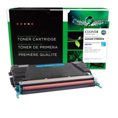 Clover Imaging Remanufactured High Yield Cyan Toner Cartridge for Lexmark C736/X736/X7381