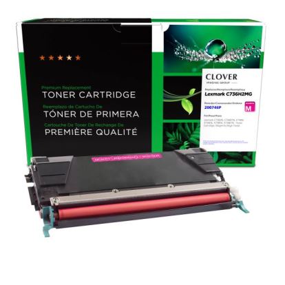 Clover Imaging Remanufactured High Yield Magenta Toner Cartridge for Lexmark C736/X736/X7381