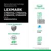 MSE Remanufactured Cyan Toner Cartridge for Lexmark C746/C7483