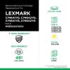 MSE Remanufactured Yellow Toner Cartridge for Lexmark C746/C7483