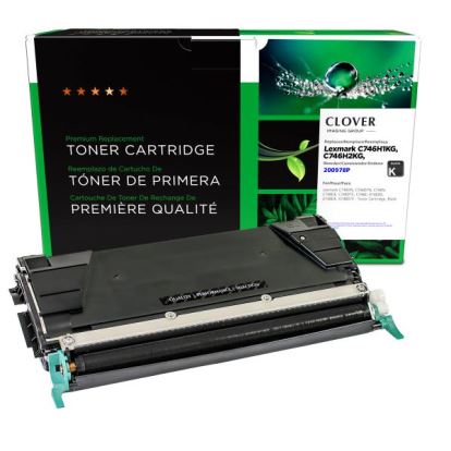 Clover Imaging Remanufactured Black Toner Cartridge for Lexmark C7461