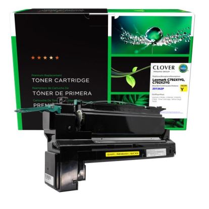 Clover Imaging Remanufactured High Yield Yellow Toner Cartridge for Lexmark C7921