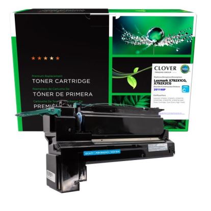 Clover Imaging Remanufactured Extra High Yield Cyan Toner Cartridge for Lexmark X7921