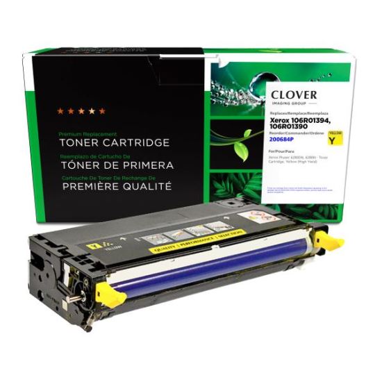 Clover Imaging Remanufactured High Yield Yellow Toner Cartridge for Xerox 106R01394/106R013901