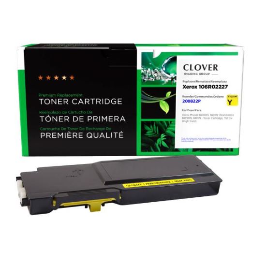 Clover Imaging Remanufactured High Yield Yellow Toner Cartridge for Xerox 106R022271