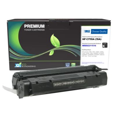MSE Remanufactured Toner Cartridge for HP 15A (C7115A)1