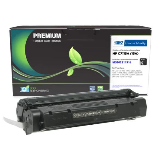 MSE Remanufactured Toner Cartridge for HP 15A (C7115A)1