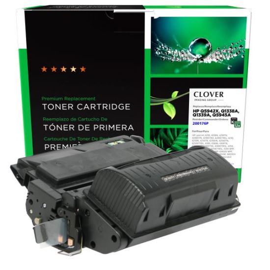 Clover Imaging Remanufactured Universal Extended Yield Toner Cartridge for HP Q1338A/Q1339A/Q5945A/Q5942X1