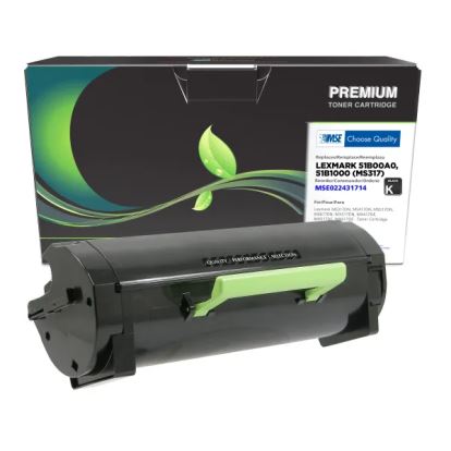 MSE Remanufactured Toner Cartridge for Lexmark MS317/MS417/MX317/MX4171