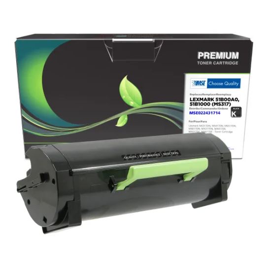 MSE Remanufactured Toner Cartridge for Lexmark MS317/MS417/MX317/MX4171