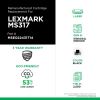 MSE Remanufactured Toner Cartridge for Lexmark MS317/MS417/MX317/MX4173