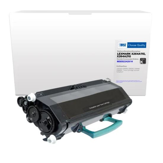MSE Remanufactured Toner Cartridge for Lexmark X264/X363/X3641