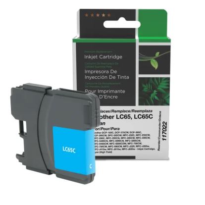 Clover Imaging Remanufactured High Yield Cyan Ink Cartridge for Brother LC651
