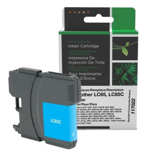 Clover Imaging Remanufactured High Yield Cyan Ink Cartridge for Brother LC651