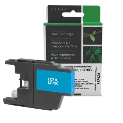 Clover Imaging Remanufactured High Yield Cyan Ink Cartridge for Brother LC71/LC751