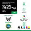 Clover Imaging Remanufactured High Yield Black, Black, Cyan, Magenta, Yellow Ink Cartridges for Canon PGI-270XL/CLI-271XL 5-Pack3